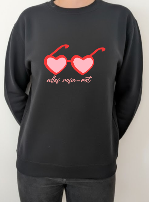 Sweatshirt "Alles rosa-rot!