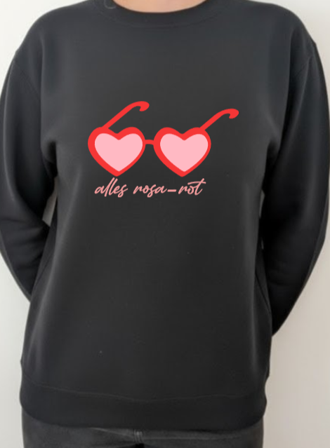 Sweatshirt "Alles rosa-rot!