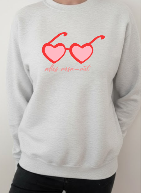 Sweatshirt "Alles rosa-rot!