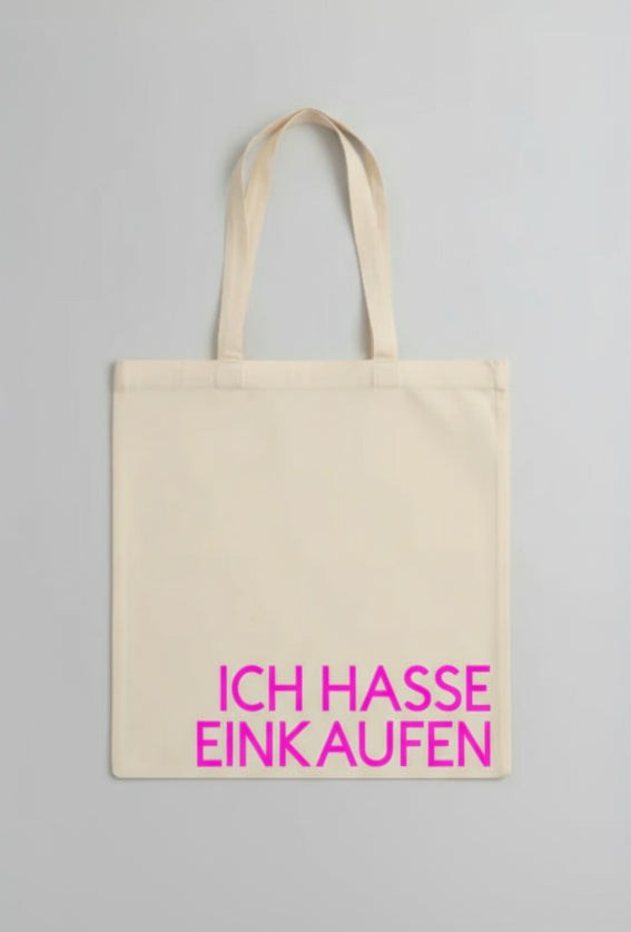 Jutebeutel "Ich hasse einkaufen"