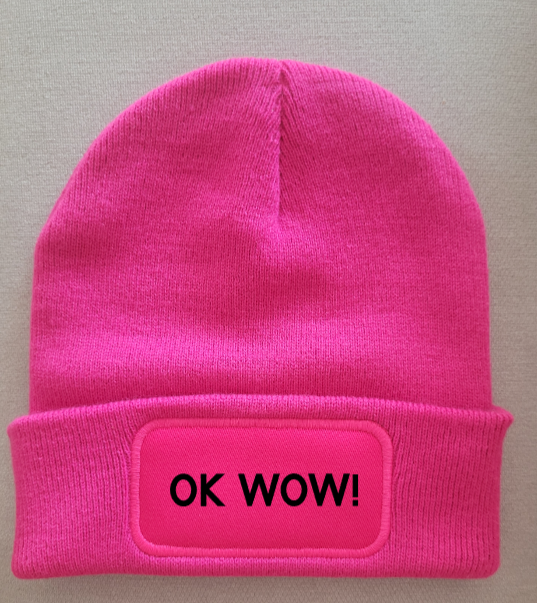 Strickmütze "Ok wow"