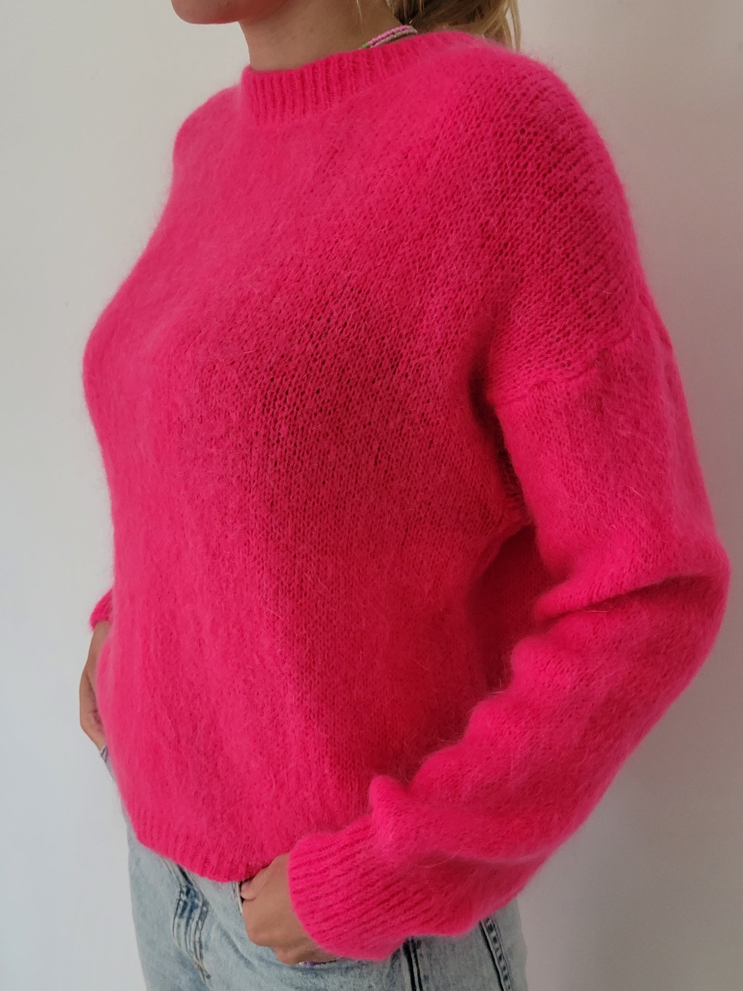 Mohair Wollpullover "Pink"