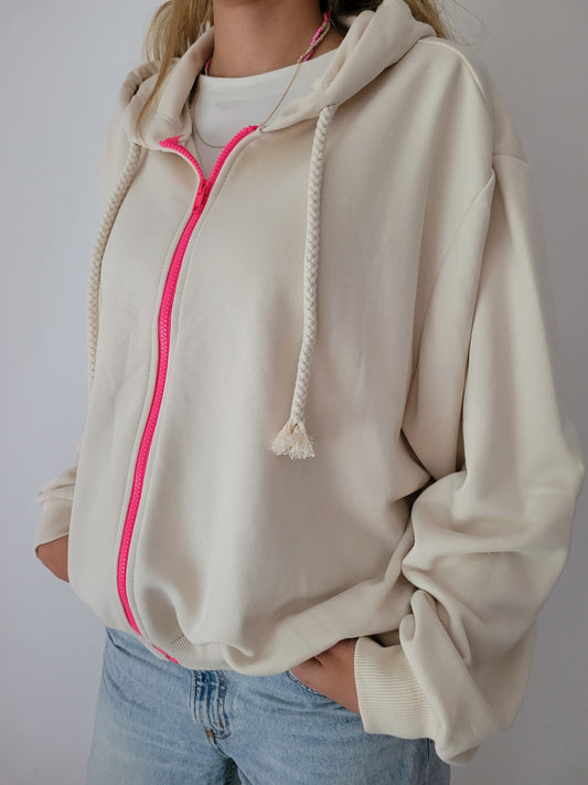 Sweatjacke Oversized mit Hoody