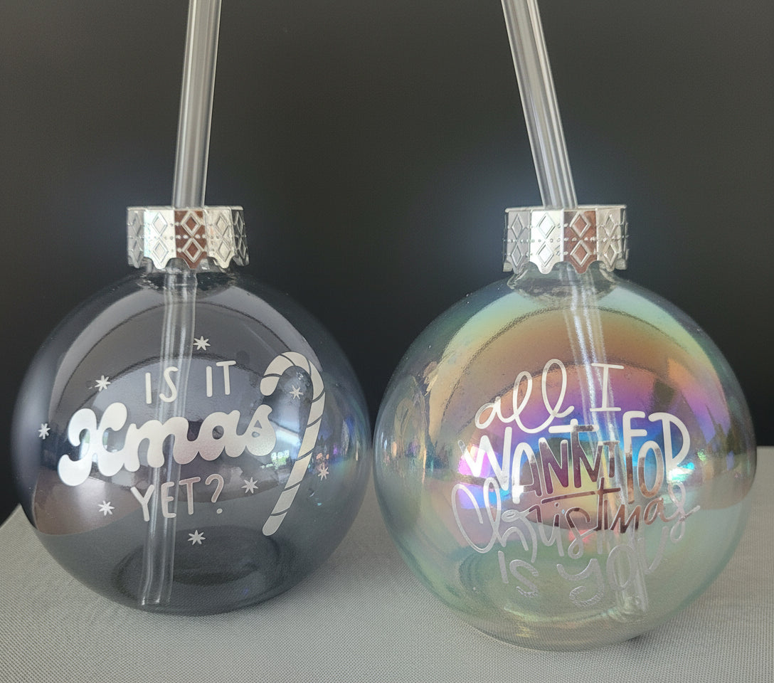 Weihnachtliches Trinkglas "Glühwein"