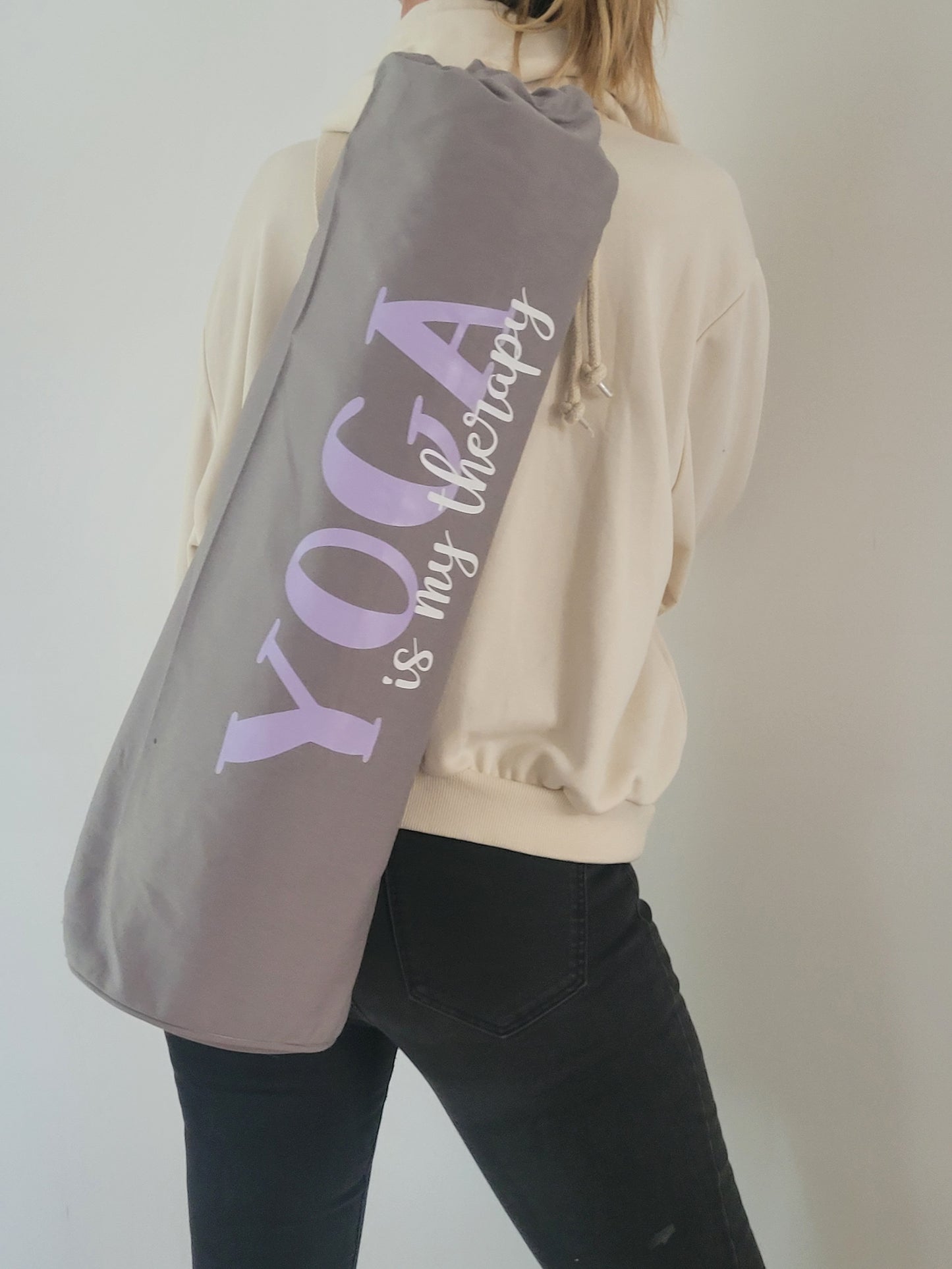 Yoga-Matten Tasche "Yoga is my therapy"