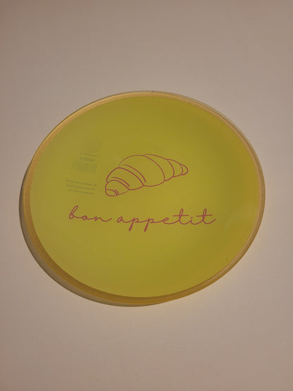 Dekorativer Glasteller