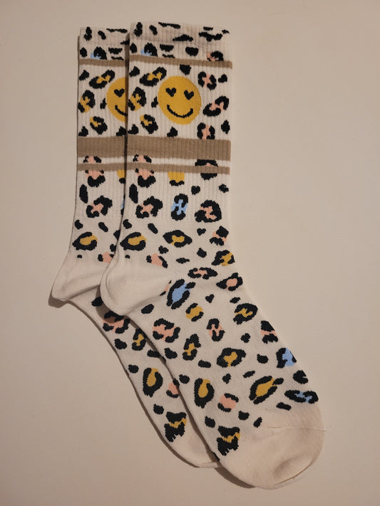 Socken "Smiley-Leo bunt"