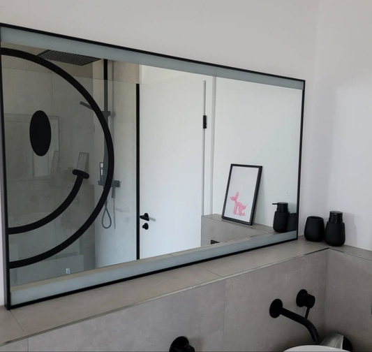 Smiley Halb Aufkleber