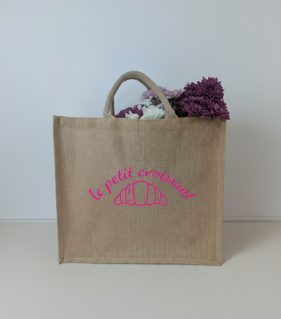 Große Einkaufstasche "Le petit croissant"