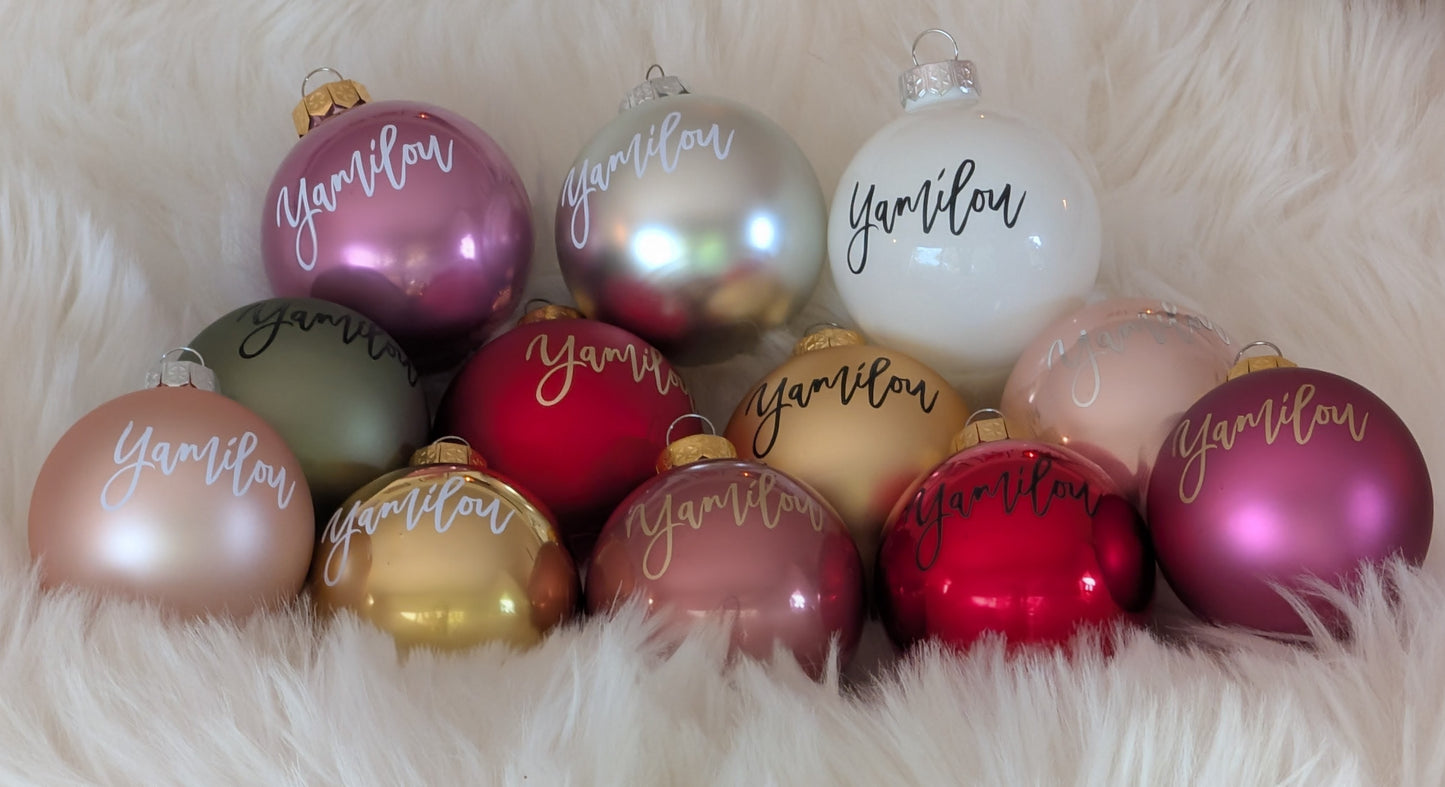 Personalisierte Weihnachtskugel