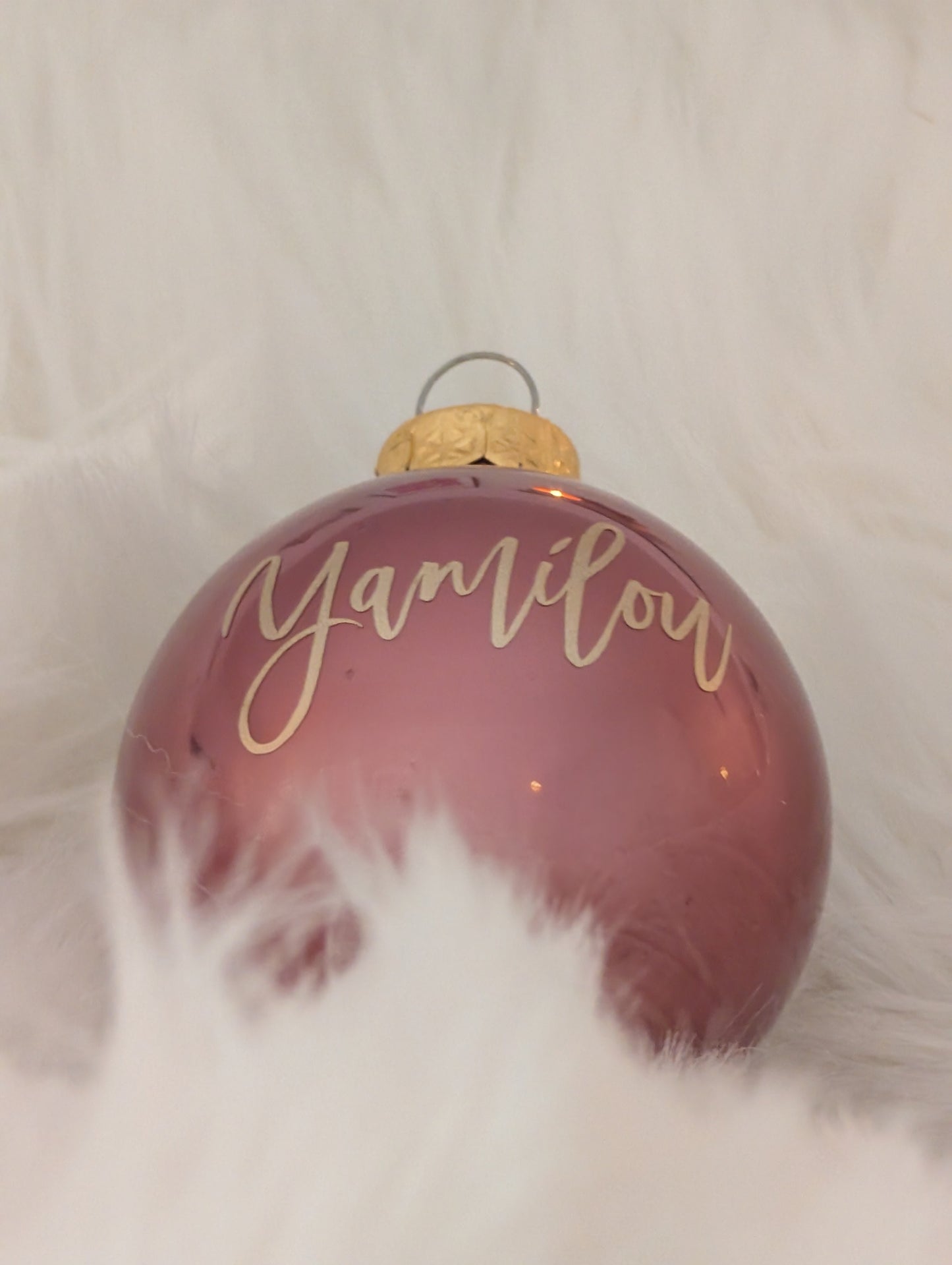 Personalisierte Weihnachtskugel