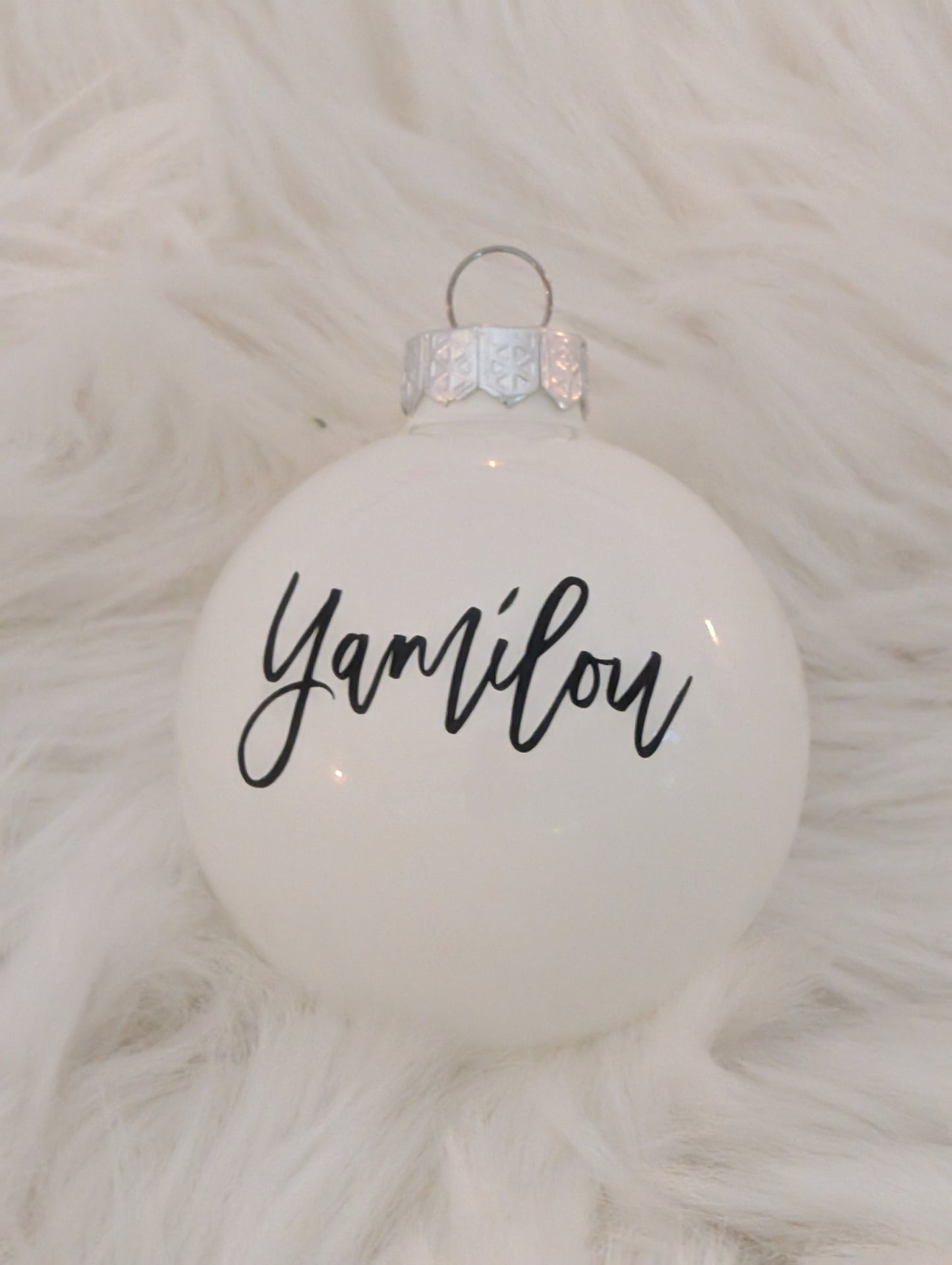 Personalisierte Weihnachtskugel