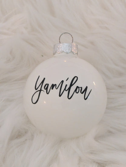 Personalisierte Weihnachtskugel