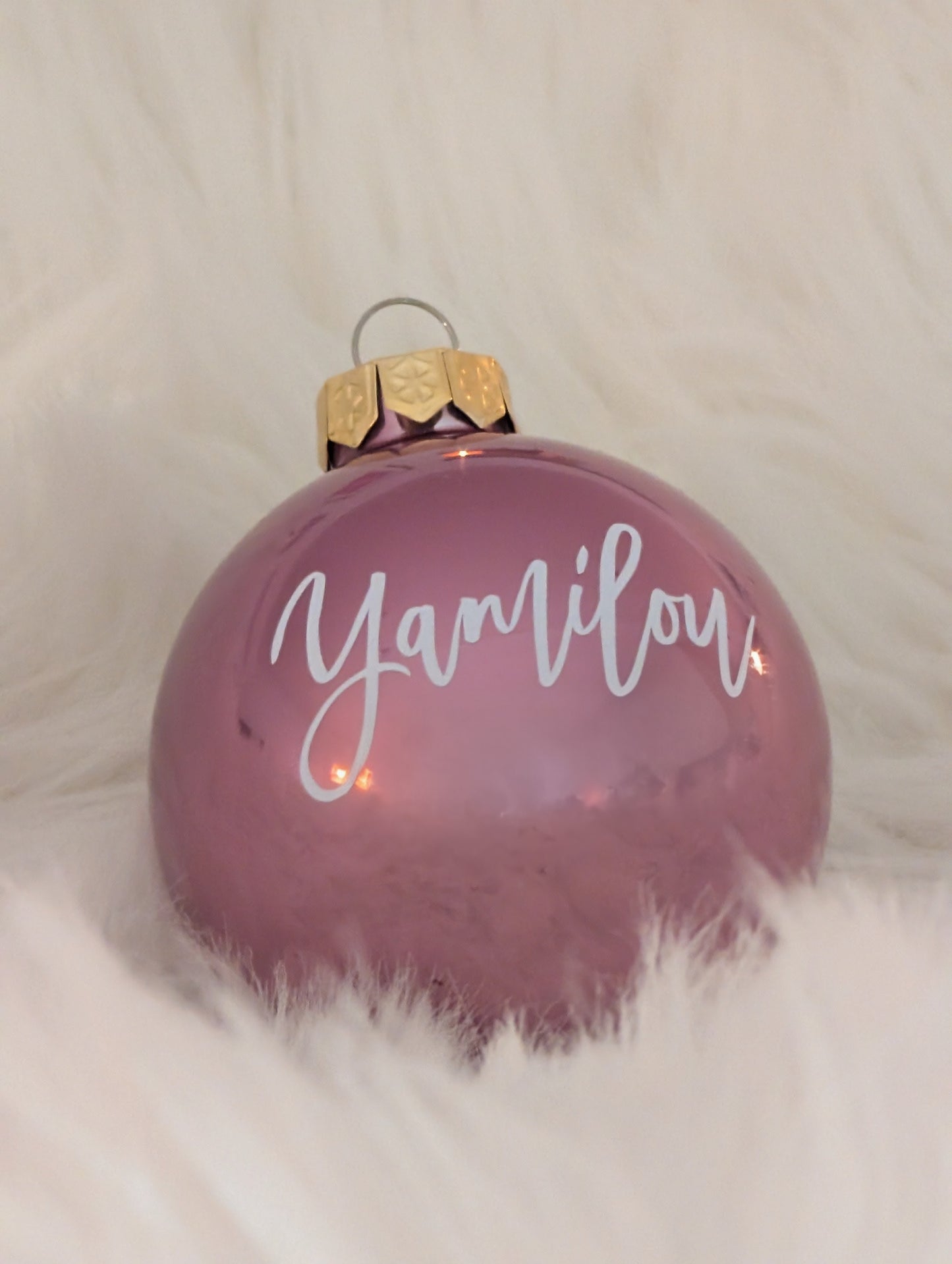 Personalisierte Weihnachtskugel