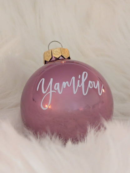 Personalisierte Weihnachtskugel