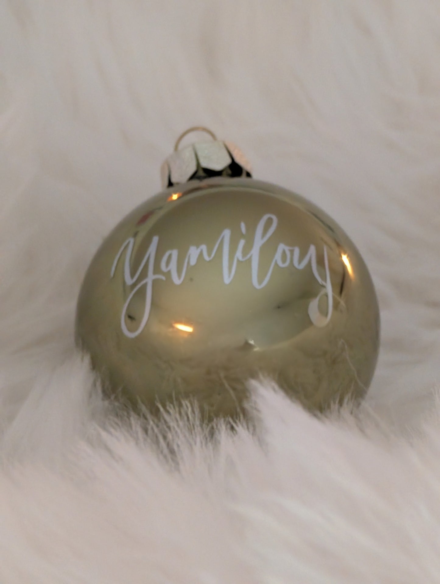 Personalisierte Weihnachtskugel