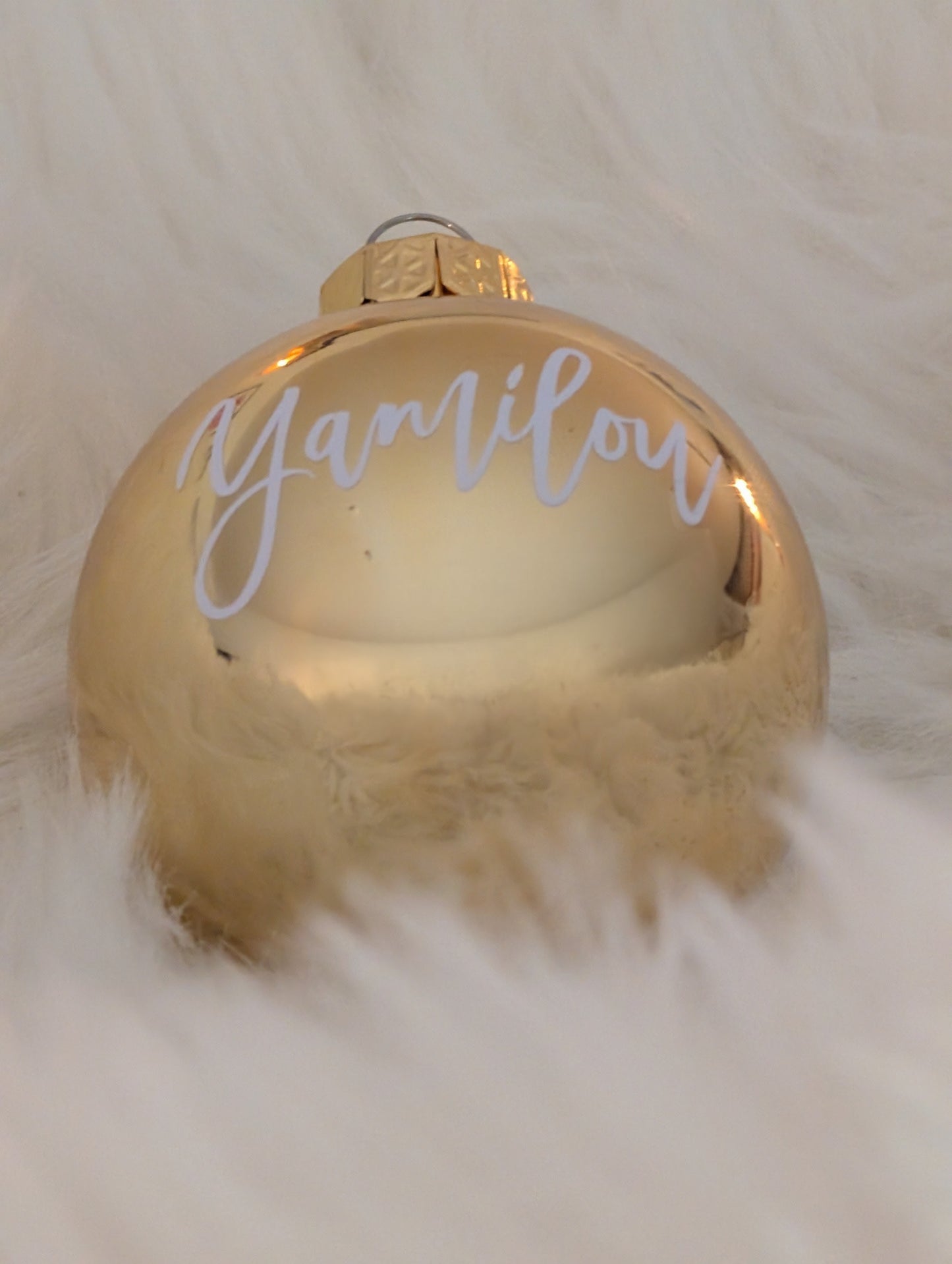 Personalisierte Weihnachtskugel