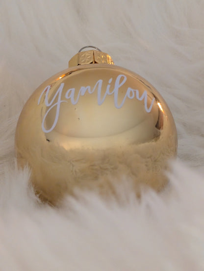 Personalisierte Weihnachtskugel