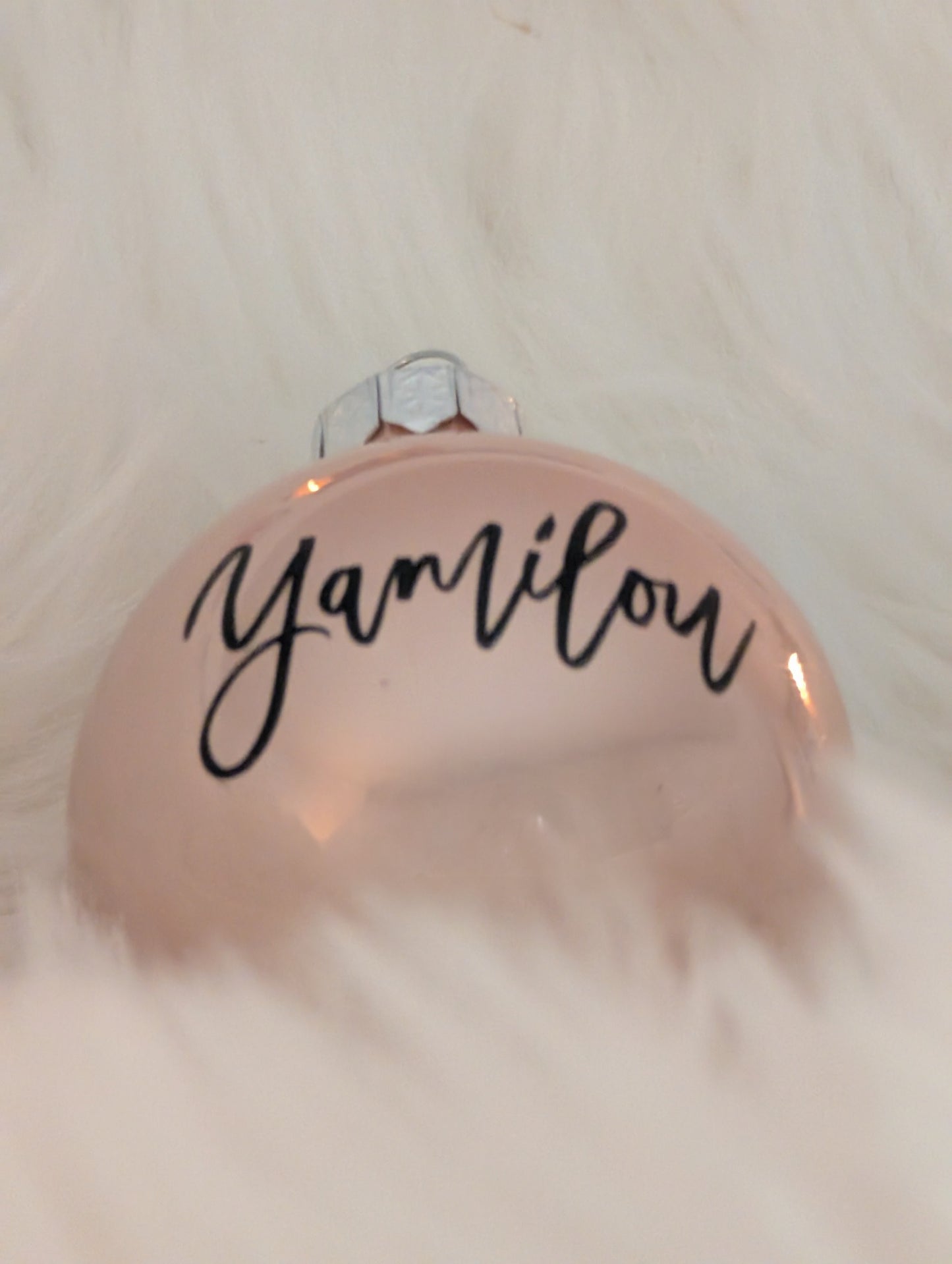 Personalisierte Weihnachtskugel