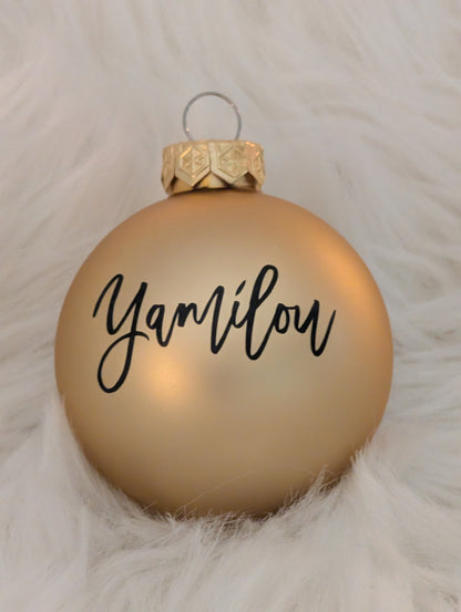 Personalisierte Weihnachtskugel