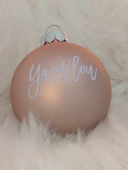 Personalisierte Weihnachtskugel