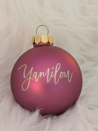 Personalisierte Weihnachtskugel