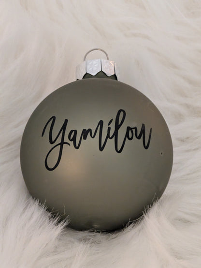 Personalisierte Weihnachtskugel