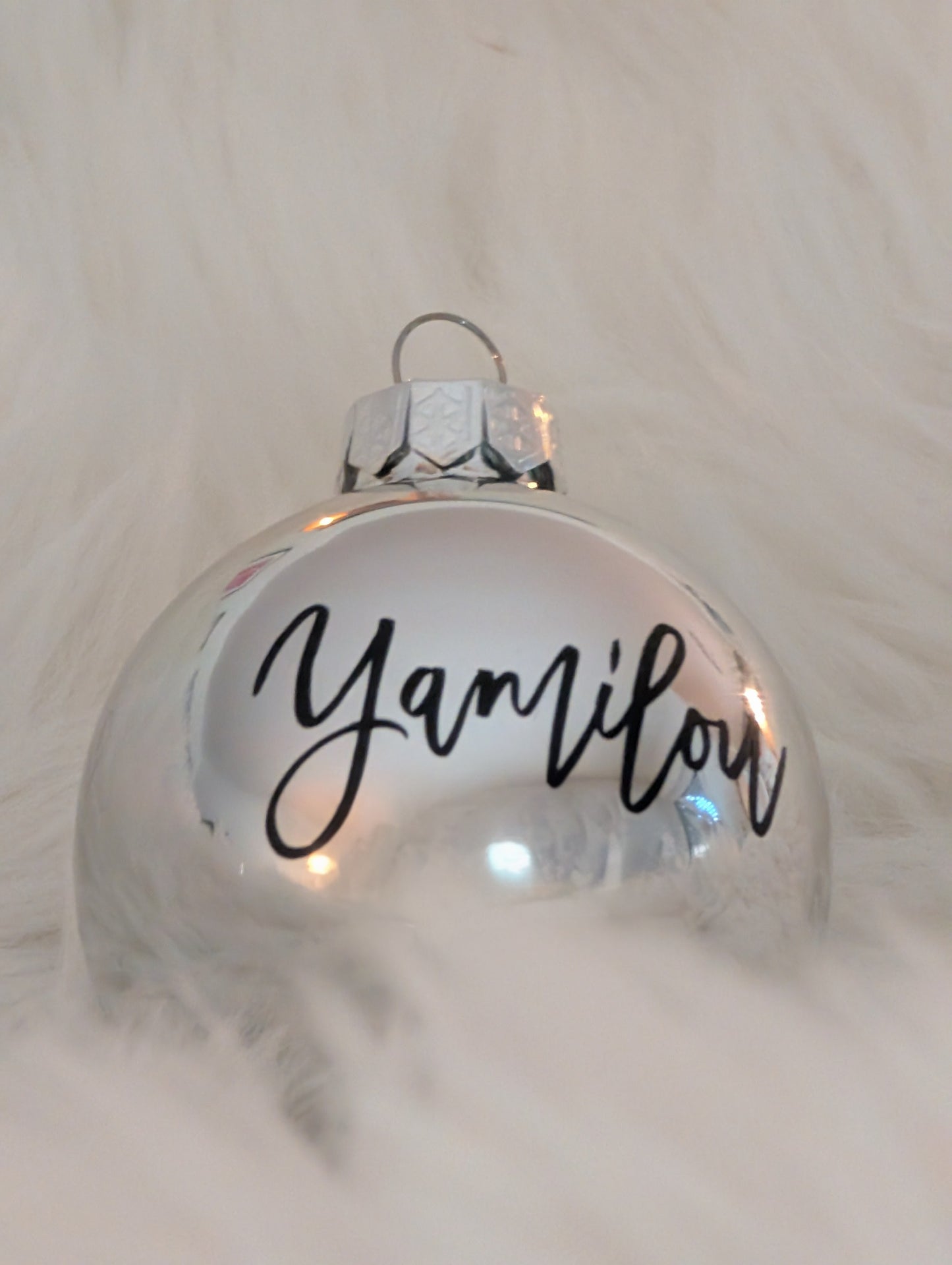 Personalisierte Weihnachtskugel