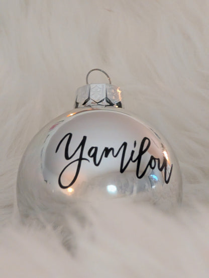 Personalisierte Weihnachtskugel