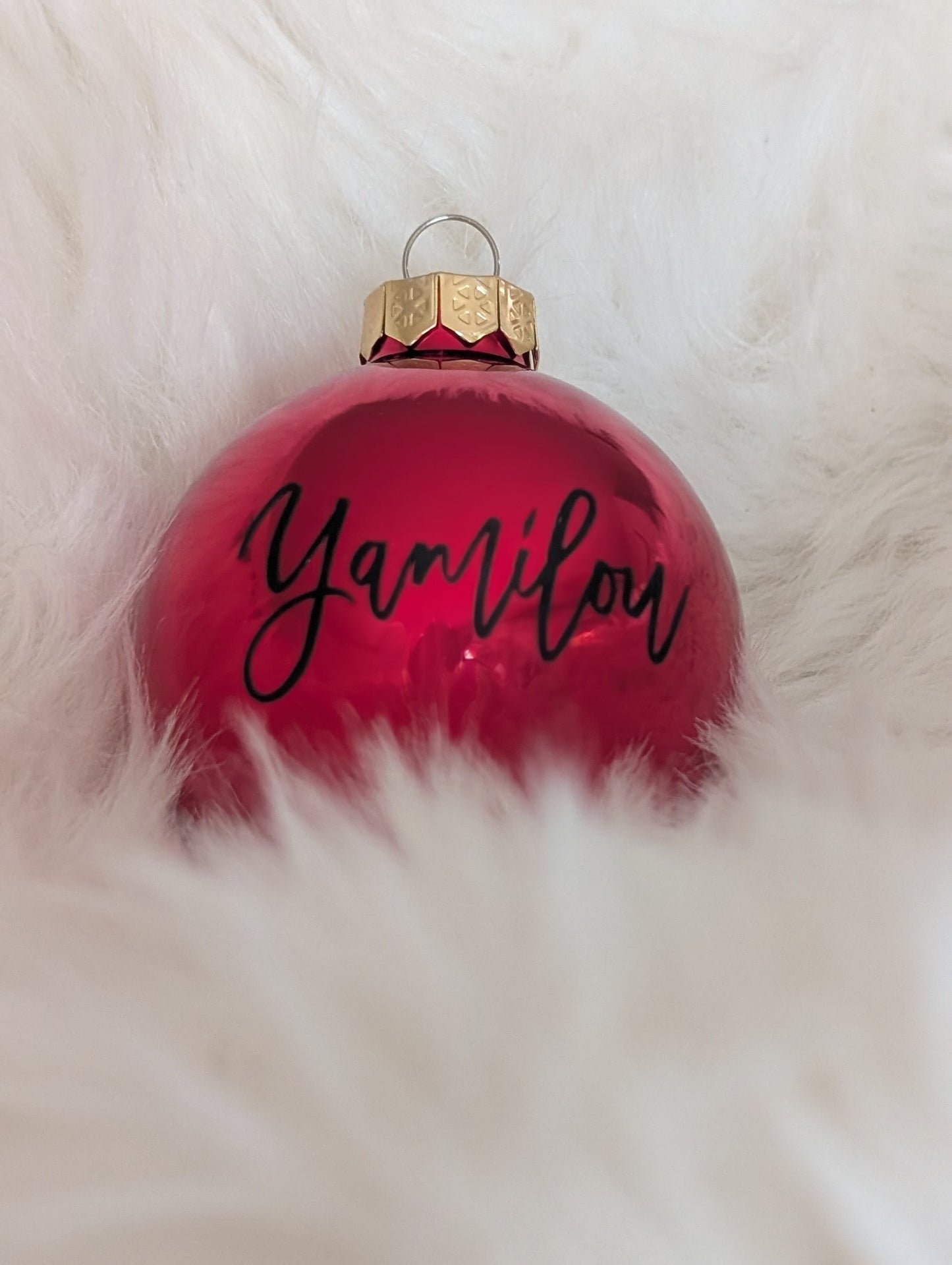 Personalisierte Weihnachtskugel