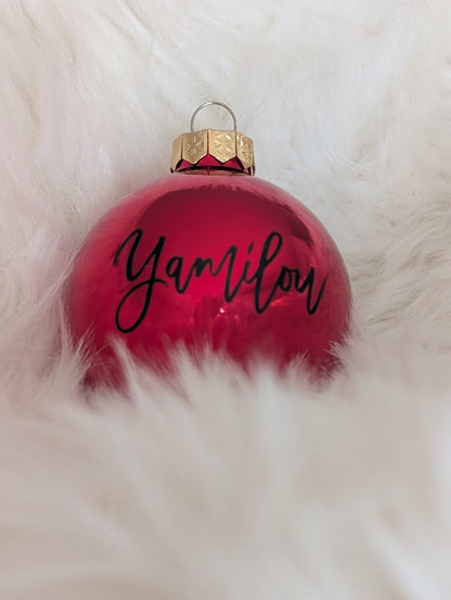 Personalisierte Weihnachtskugel