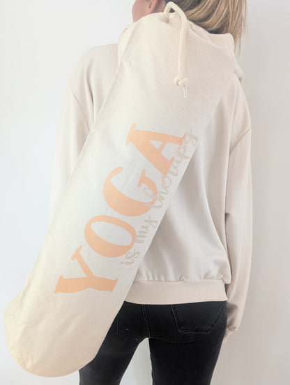 Yoga-Matten Tasche "Yoga is my therapy"
