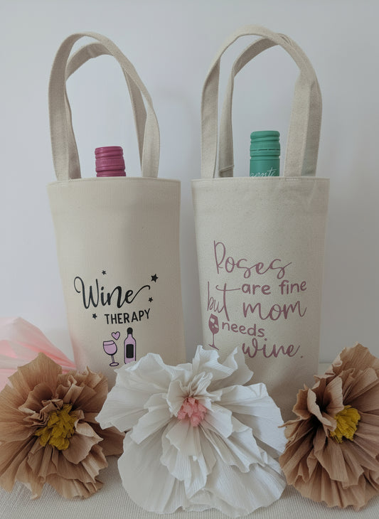 Geschenketasche für Weinflasche "Wine Time"