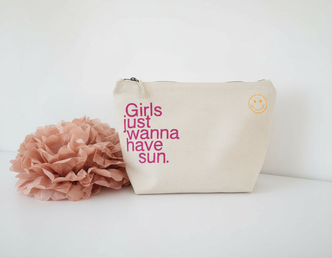 Canvas Beutel "Girls wanna have sun"