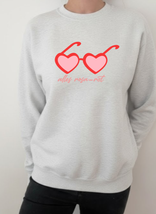 Sweatshirt "Alles rosa-rot!