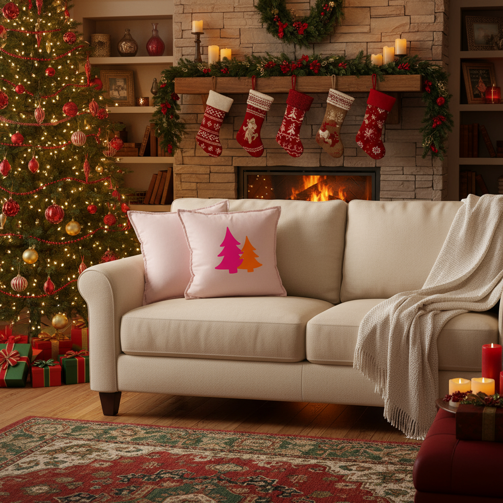 Kissen "Tannenbäume"