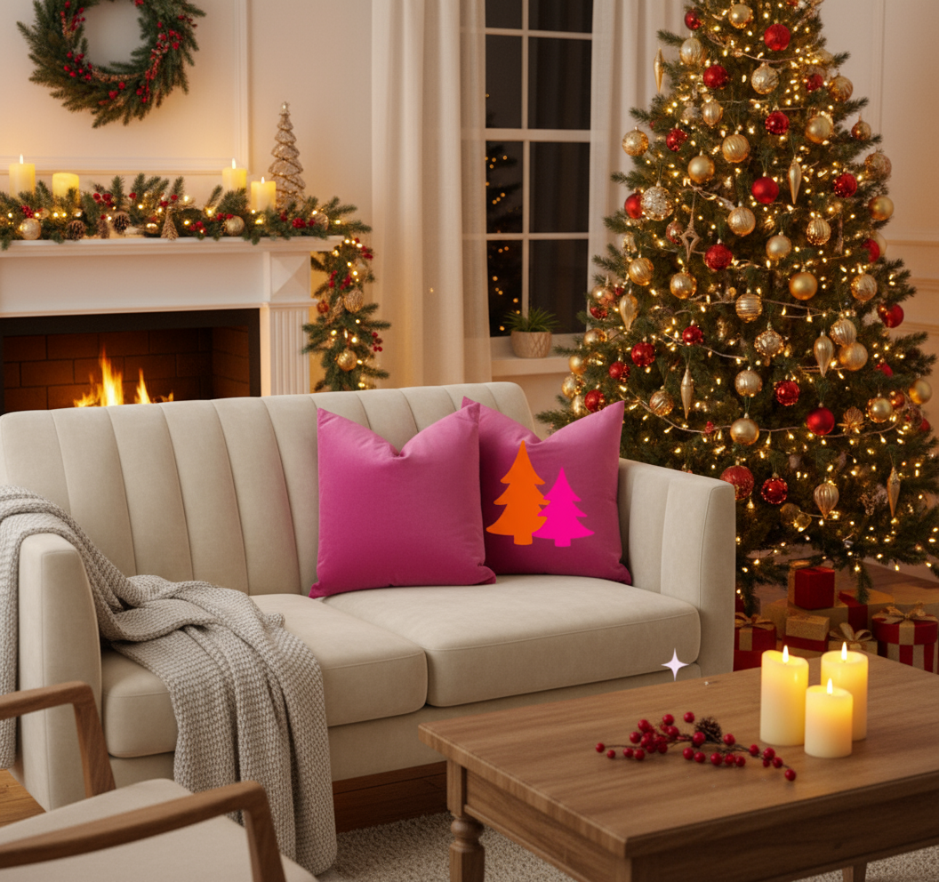 Kissen "Tannenbäume"