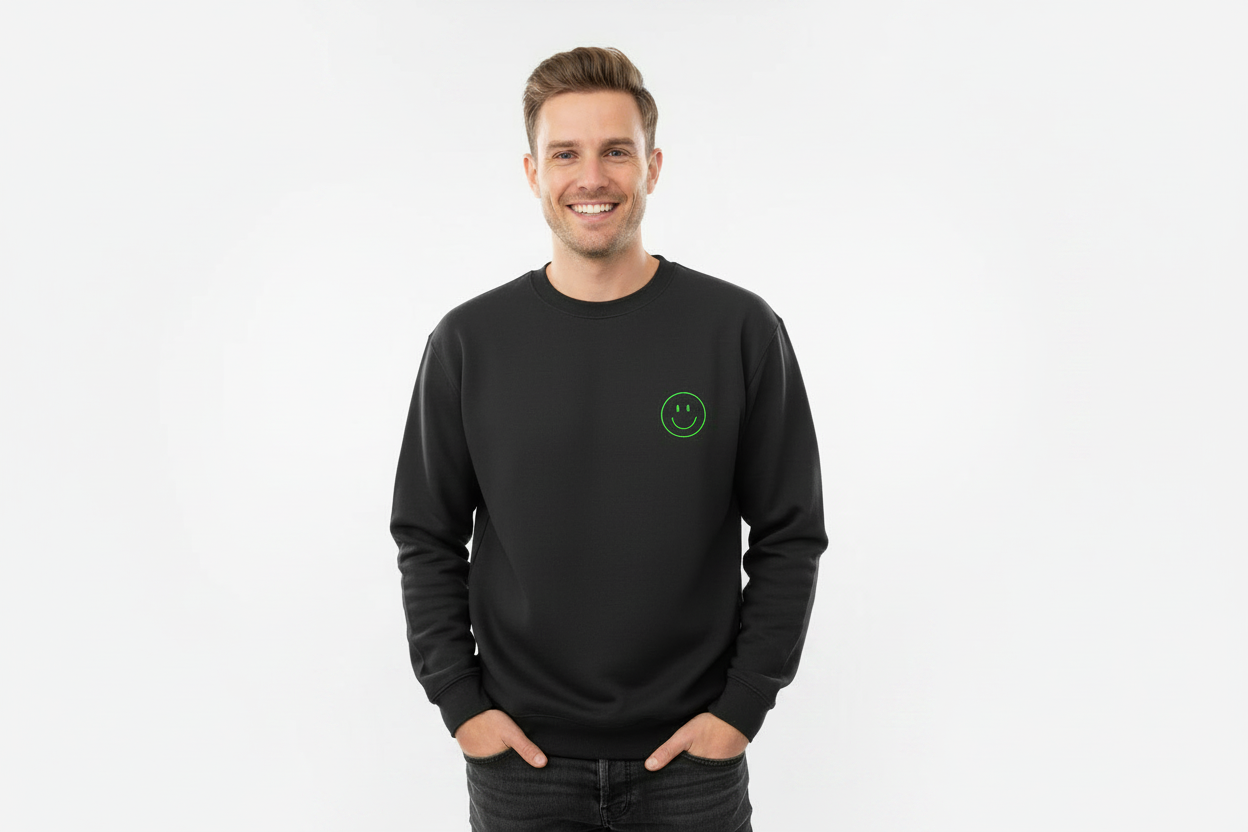 Sweatshirt "Neon Smiley"