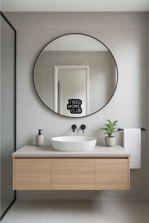 Spiegelkleber "Tired Moms Club"