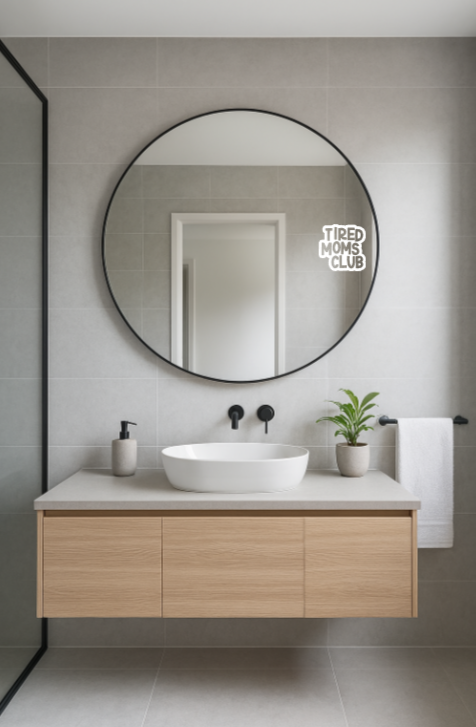 Spiegelkleber "Tired Moms Club"