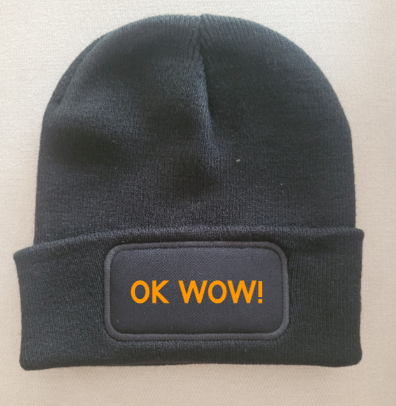 Strickmütze "Ok wow"