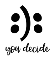 Spiegelkleber "You decide"