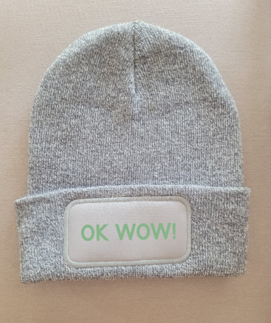 Strickmütze "Ok wow"
