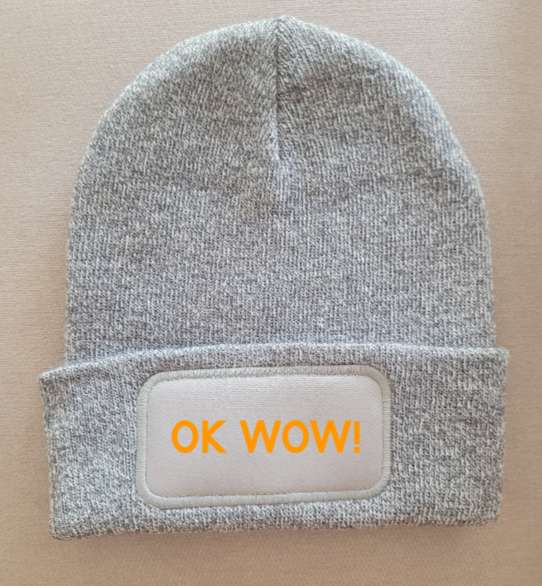 Strickmütze "Ok wow"