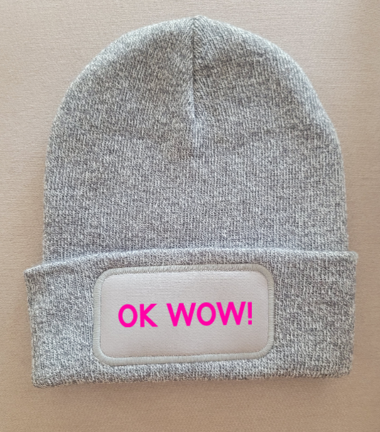 Strickmütze "Ok wow"