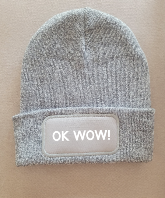 Strickmütze "Ok wow"