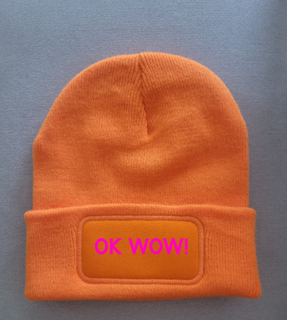 Strickmütze "Ok wow"
