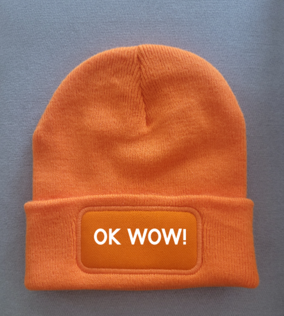Strickmütze "Ok wow"