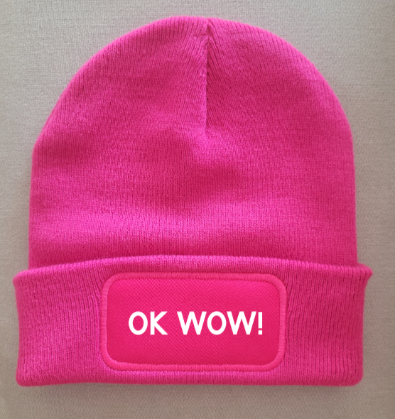 Strickmütze "Ok wow"