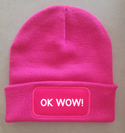 Strickmütze "Ok wow"